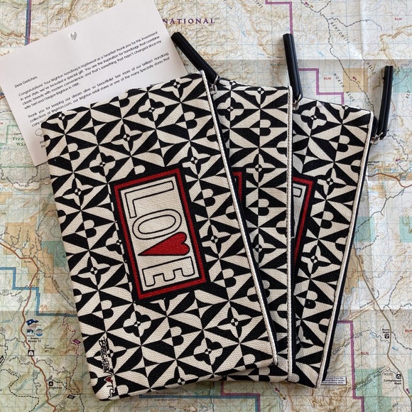 Brighton “Love” Canvas Pouch from 2022 NWOT - Picture 5 of 7